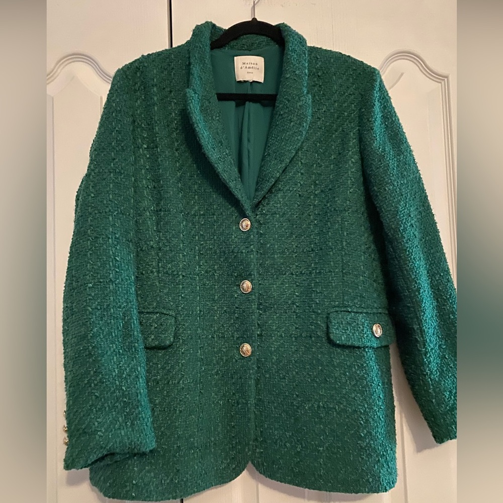 Elegant Blazer in Rich Green